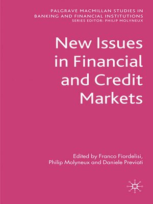 cover image of New Issues in Financial and Credit Markets